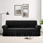 Micro Mesh Turkish Style Sofa Covers – Black
